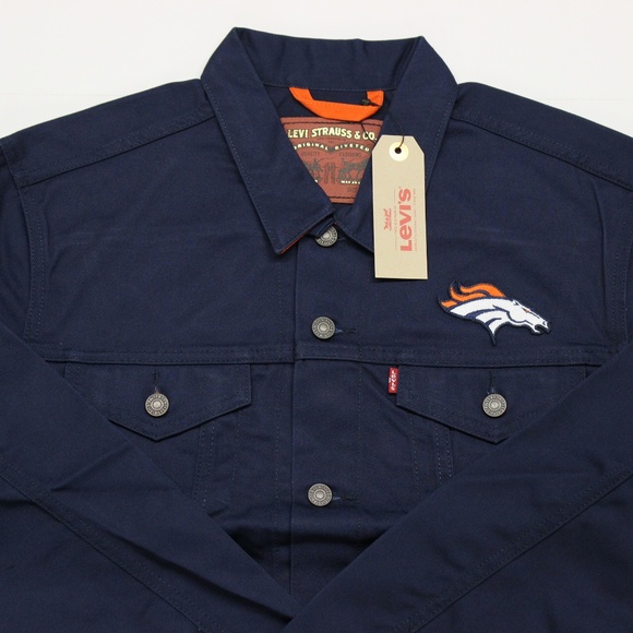 Levi's Denver Broncos Twill Trucker Jacket - Blue - Picture 2 of 3